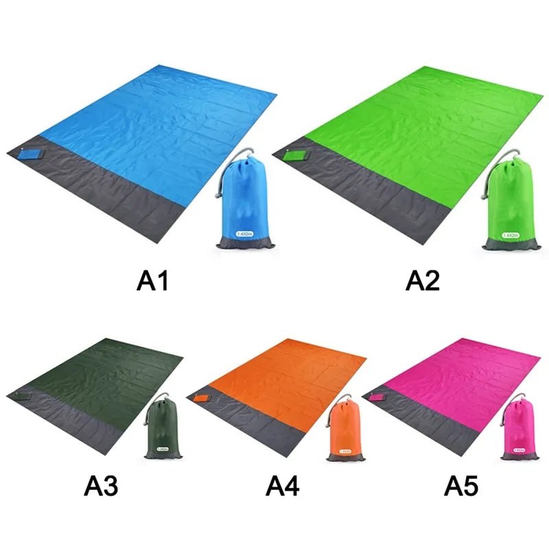 "Waterproof Pocket Beach Blanket: Portable 2x2.1m Camping Mat - PhysioCare
